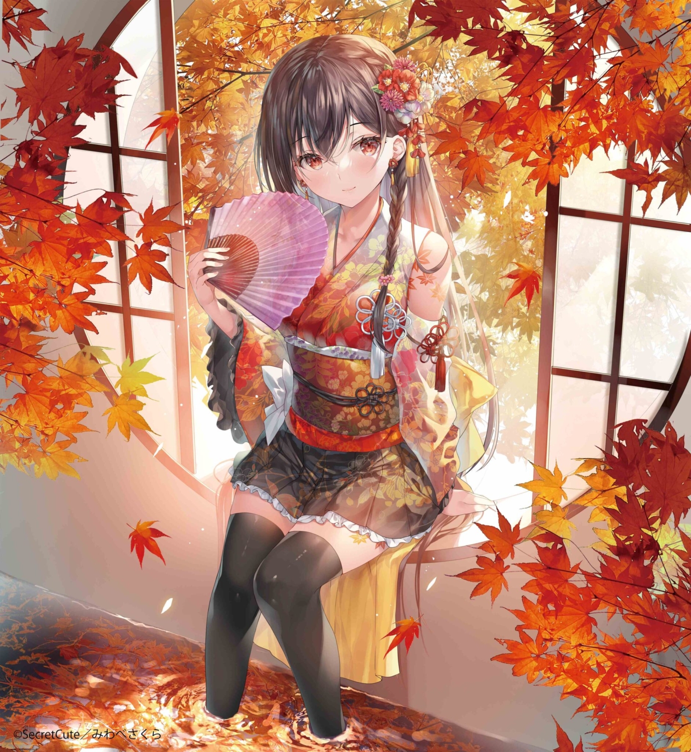 みわべさくらの絵画作品　タイトルは、scarlet